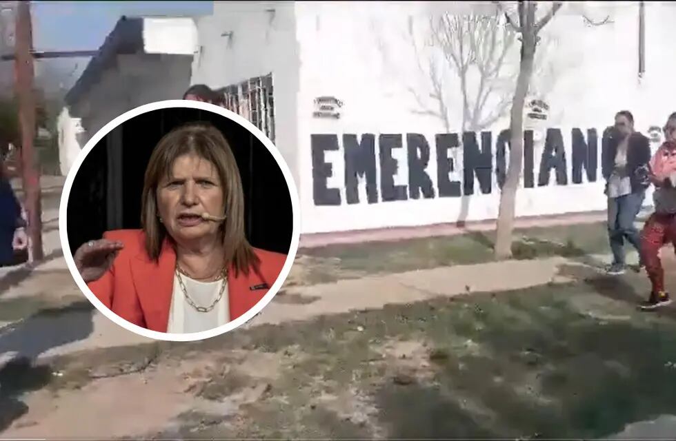 Tenso momento: Patricia Bullrich visitó el barrio Emerenciano en Chaco y no la dejaron pasar.