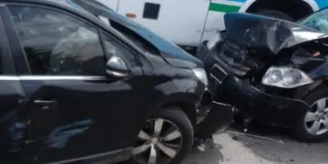 Accidente de tránsito en Av. Juan B. Justo.