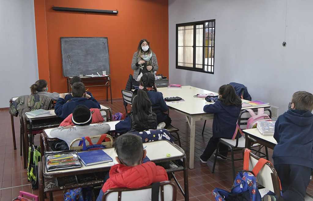 Evalúan cambios en los protocolos sanitarios de las escuelas de la provincia.

Foto: Orlando Pelichotti / Los Andes