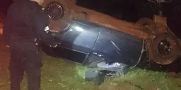 Santo Pipó: despiste de automóvil dejó como saldo un herido