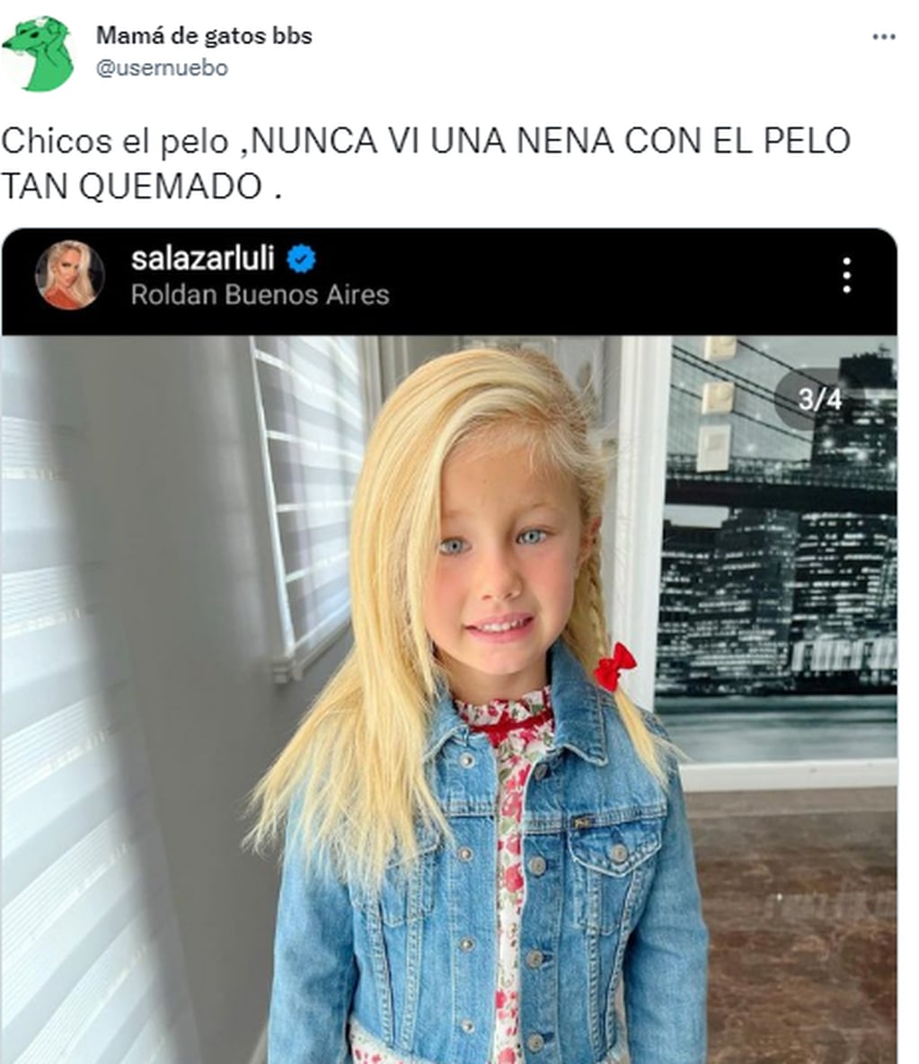 El mensaje viral que aseguraba Luciana Salazar tiñe a Matilda.