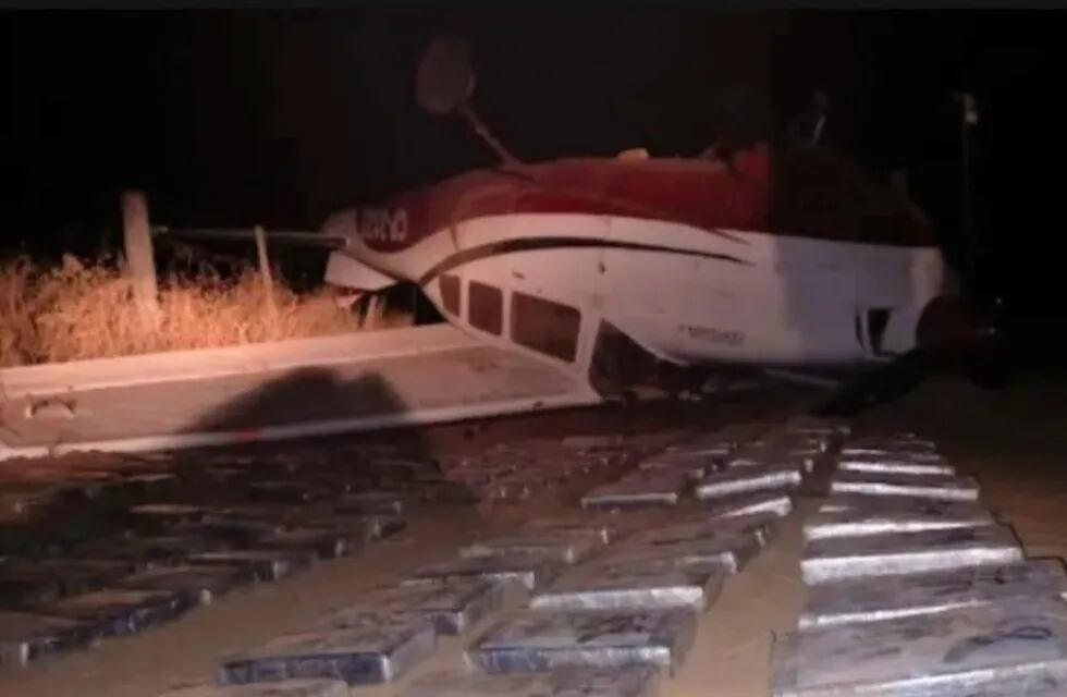 Hallaron más cocaína de la avioneta que se estrelló en Chaco.