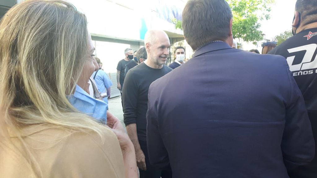 Larreta en el centro de la ciudad de San Luis. Foto: Amanda Ricca.