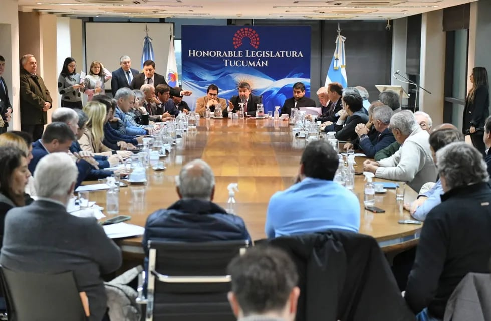 Reunión en la Legislatura de Tucumán.