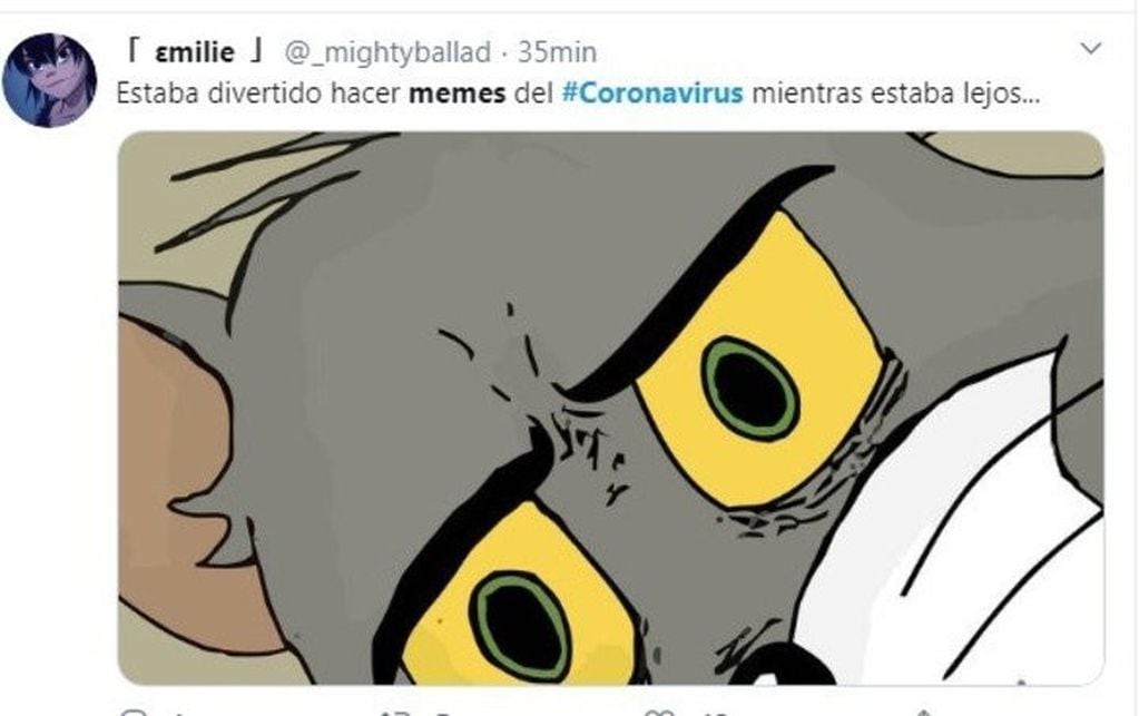 Los memes en las redes sobre el primer caso de coronavirus en Argentina.