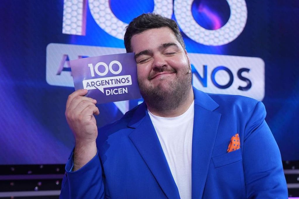 Darío Barassi en el programa estrella "100 Argentinos Dicen".