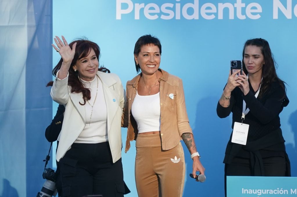Cristina Kirchner en Quilmes. (Clarín)