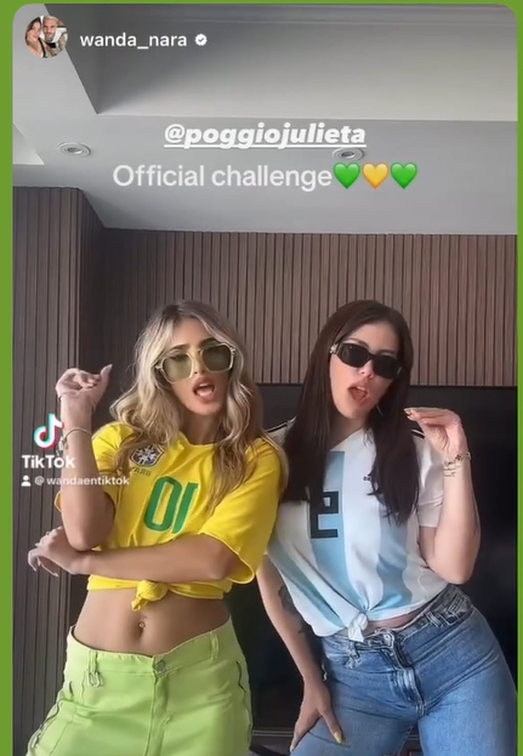 Wanda Nara y Julieta Poggio paralizaron Instagram con un baile cargado de sensualidad