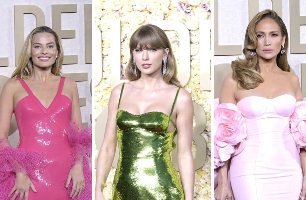 De Margot Robbie a Taylor Swift y Jennifer López: los looks de la alfombra roja de los Globos de Oro