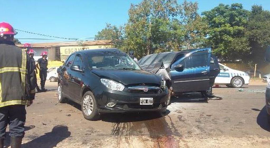Dos muertos en un choque fatal en Posadas. (Foto: Misiones Online)