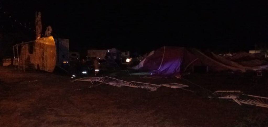 Destrozos por la tormenta