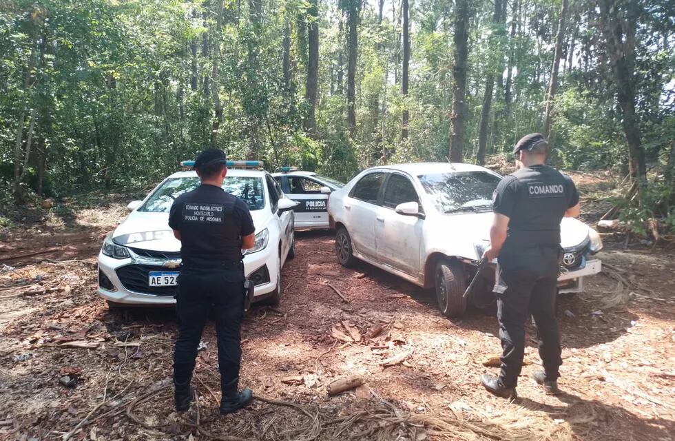 Enfrentamiento en Montecarlo derivó en la recuperación de un vehículo robado.