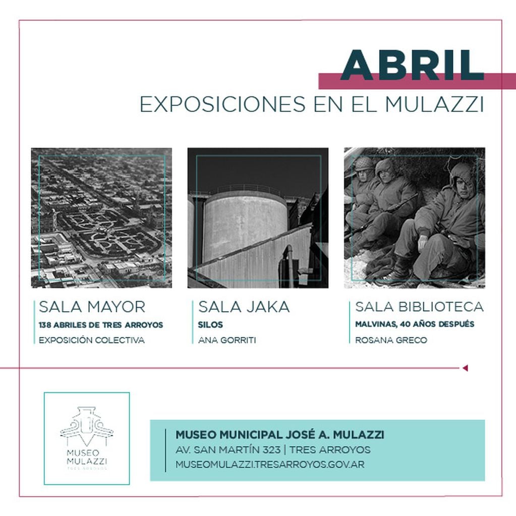 Exposiciones de abril en el Museo Mulazzi
