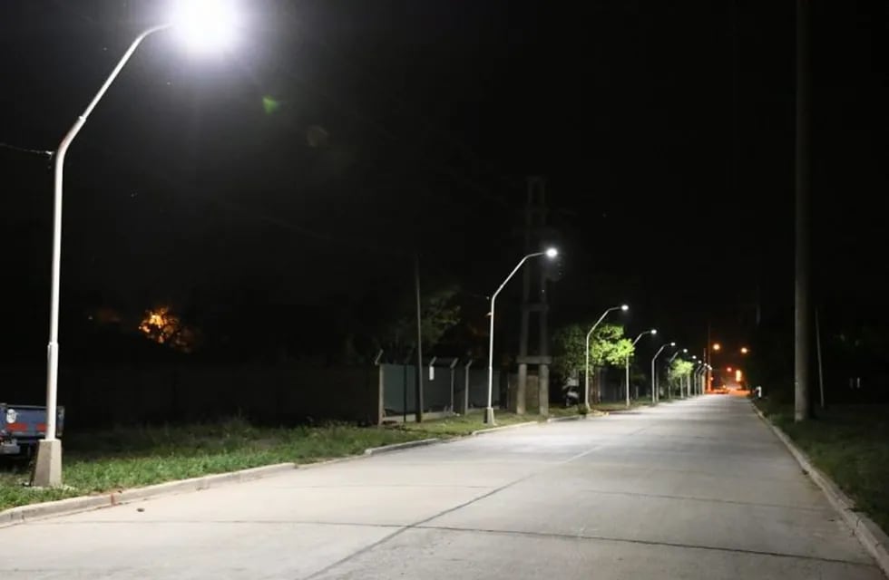 Iluminación en calle Vieytes
