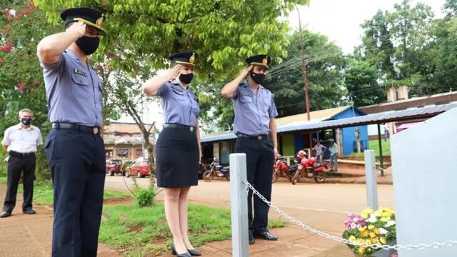 El Soberbio: rindieron homenaje al Policía de perdió la vida en un asalto bancario