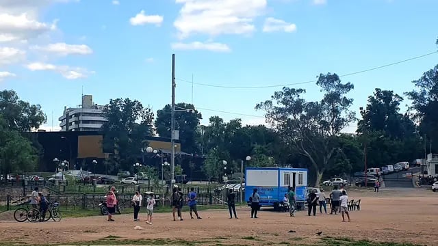 Jornada de "testeos rápidos y gratuitos" en Villa Carlos Paz, el último sábado por la tarde.