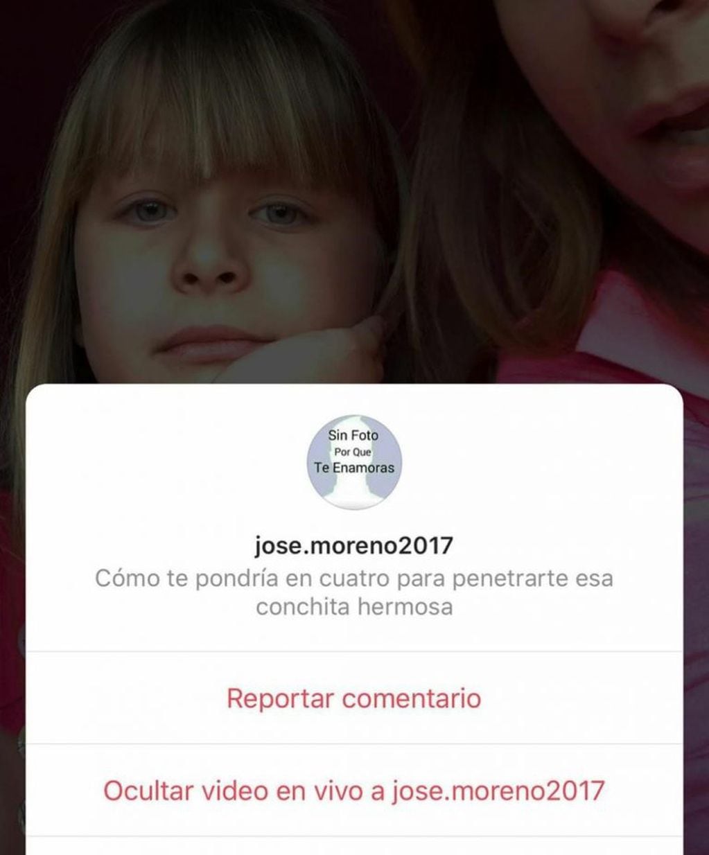 Fernanda Vives denunció a un pedófilo en Instagram