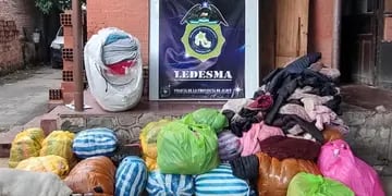 Desarticulan contrabando de ropa en Jujuy