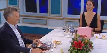 Juana Viale y Mauricio Macri