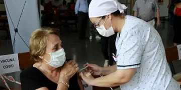 Vacunación a mayores de 70 años contra el Covid en San Rafael