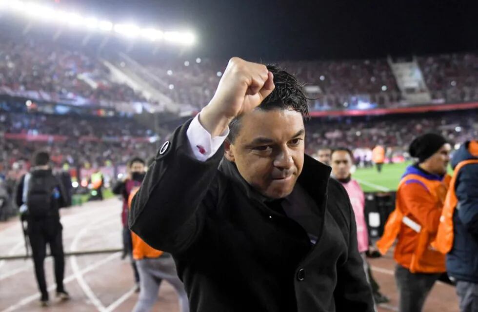 La exmujer de Marcelo Gallardo fue a ver el partido de River ante Boca y le envió un mensaje al DT. (AP)