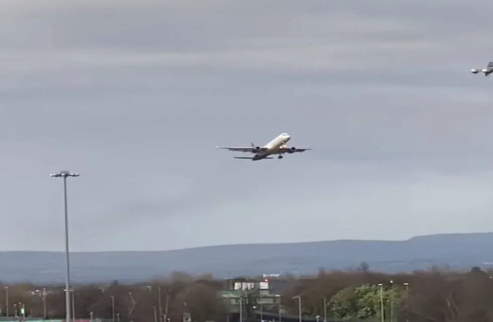 Susto en el aire: el avion que transportaba al Manchester City