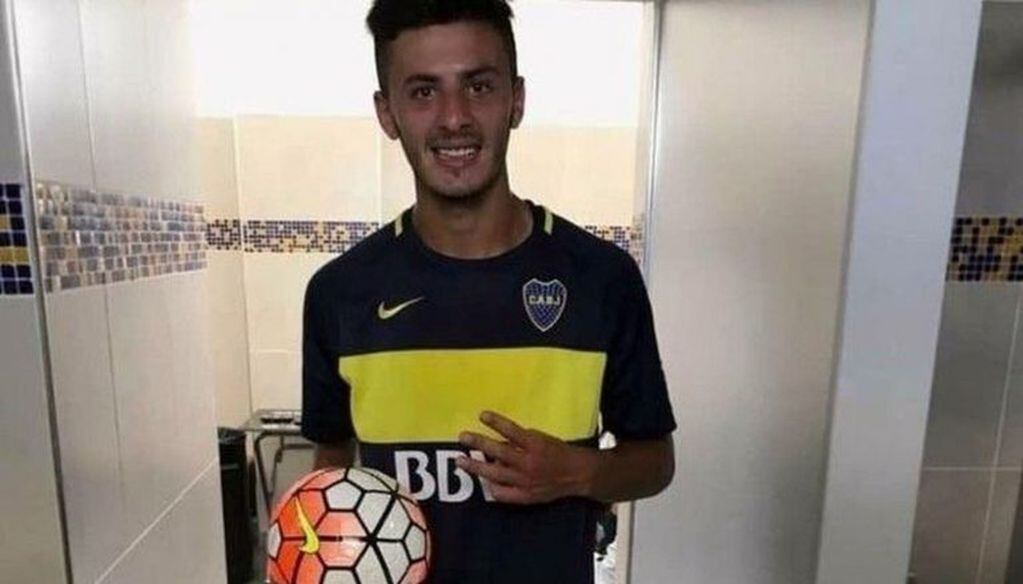 Giménez Alanda juega en la quinta división de Boca. (Web)