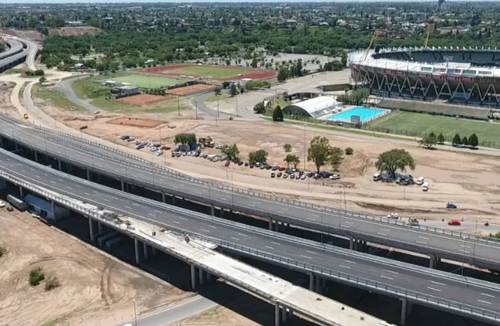Concluyeron las obras del viaducto frente al Estadio Kempes.