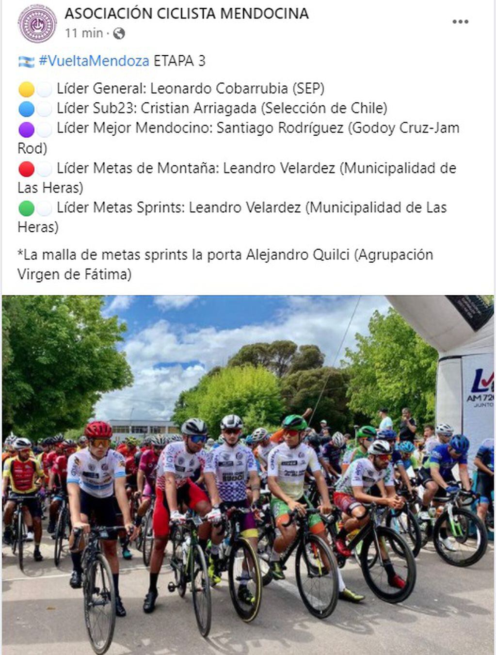 Vuelta de Mendoza Etapa 3.