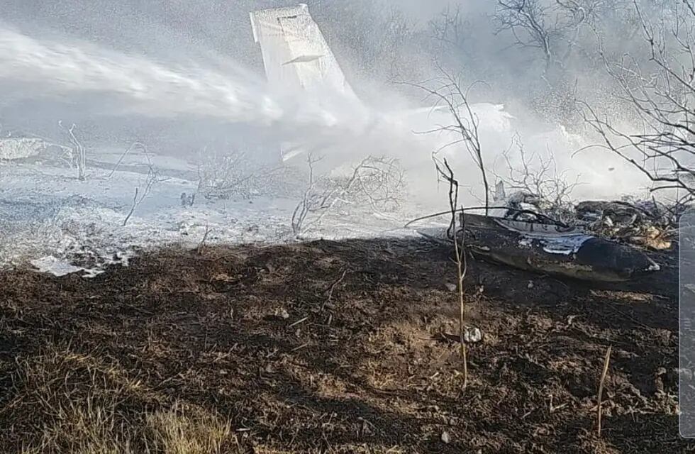 Una avioneta se incendió y estrelló en San Luis: hay 3 heridos