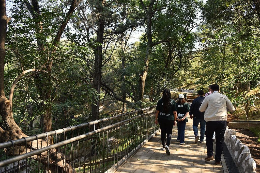Parque de la Biodiversidad de Córdoba. Se usan siete de las 17 hectáreas del predio, con un recorrido que arranca en el parque Sarmiento y termina en la calle Rondeau. (José Gabriel Hernández / La Voz)