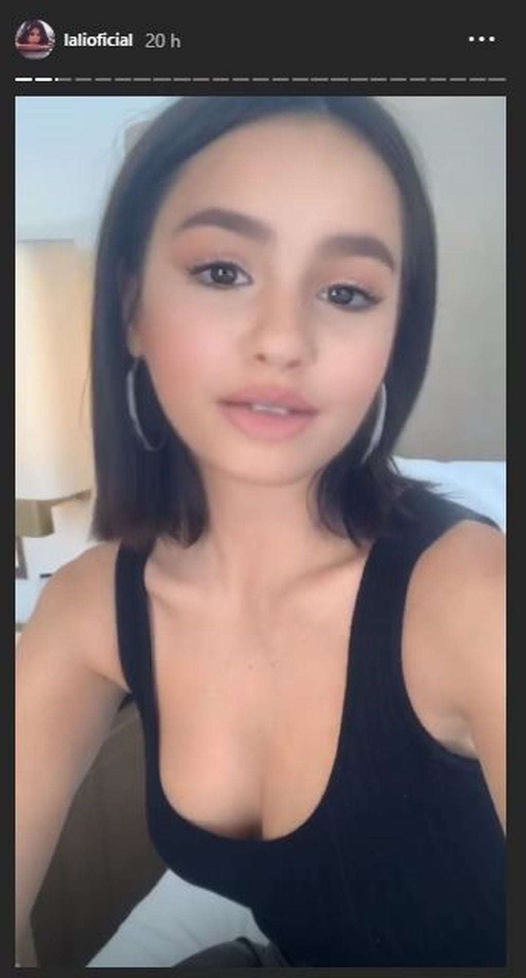 Lali Espósito jugó con un filtro que la hacía ver igual a Selena Gómez.