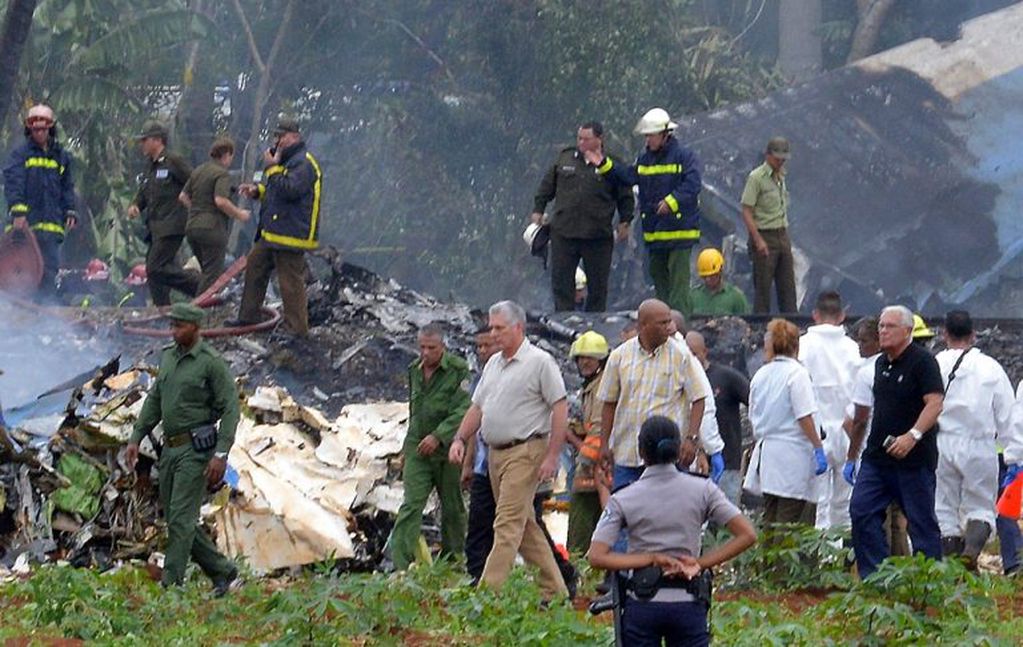 Accidente aéreo en Cuba. Foto: AFP.