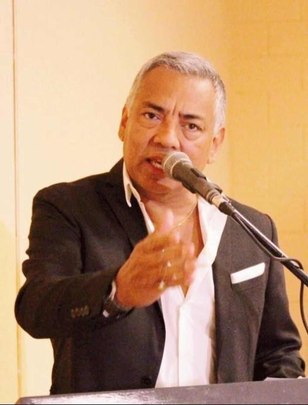 jorge soloaga, presidente Comuna Cañadón Seco