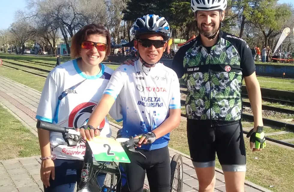 Marcelo Meza, joven deportista de Pérez, obtuvo el primer puesto en la “Rural Bike” (Isabel Meza)