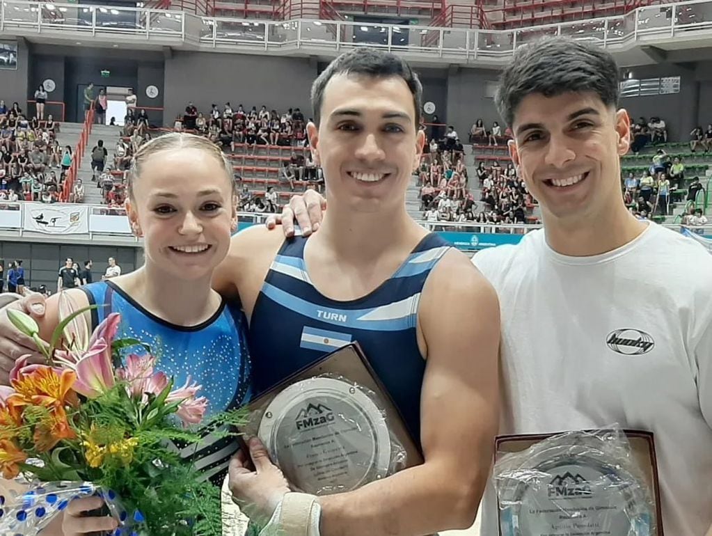 Distinciones para gimnastas que se retiran de la Selección. La bonaerense Brisa Carraro, y los mendocinos Franco Gutiérrez y Agustín Pascolatti.