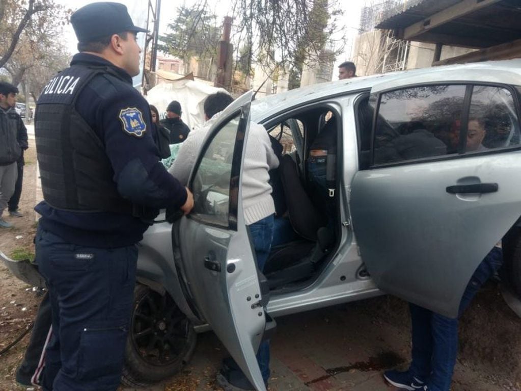 Terrible choque en la Ciudad de Mendoza