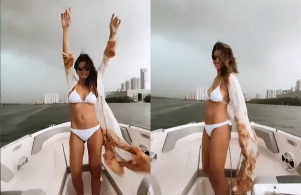 En medio de rumores de embarazo, la China Suárez se mostró en bikini