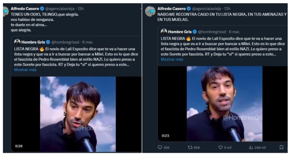 Alfredo Casero, Twitter.
