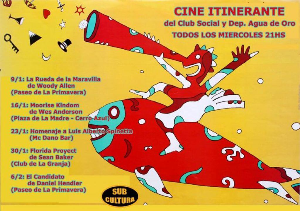Cine Itinerante en Agua de Oro.