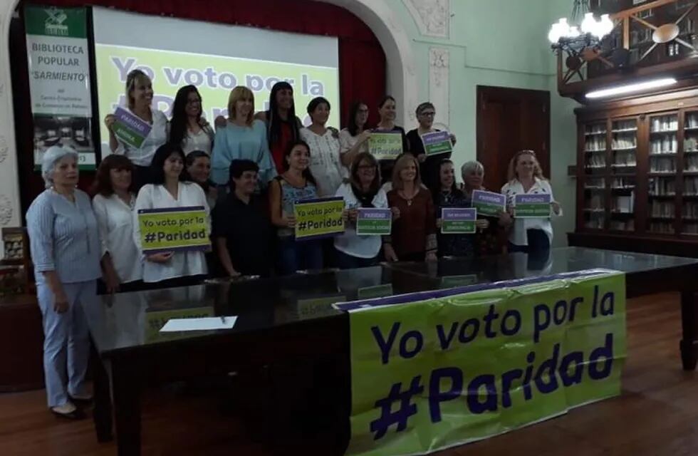 Reunión por la paridad de género, en octubre de 2018, en Rafaela