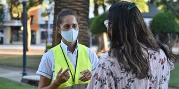 Campaña de concientización del uso de barbijo en Rafaela