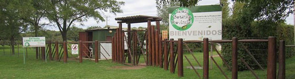 El acceso del Jardín Botánico Provincial (Web)