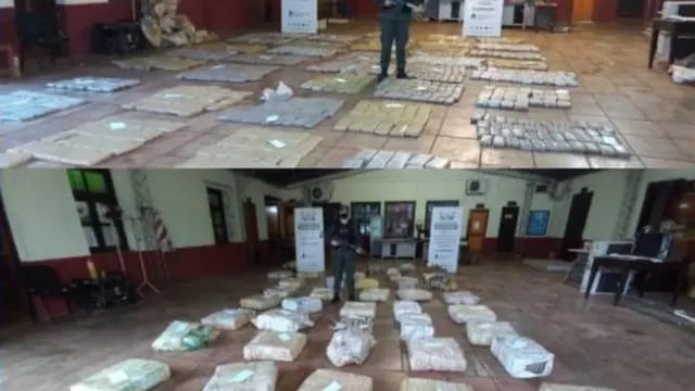 Gendarmería secuestró 759 kg de Marihuana en Puerto Esperanza