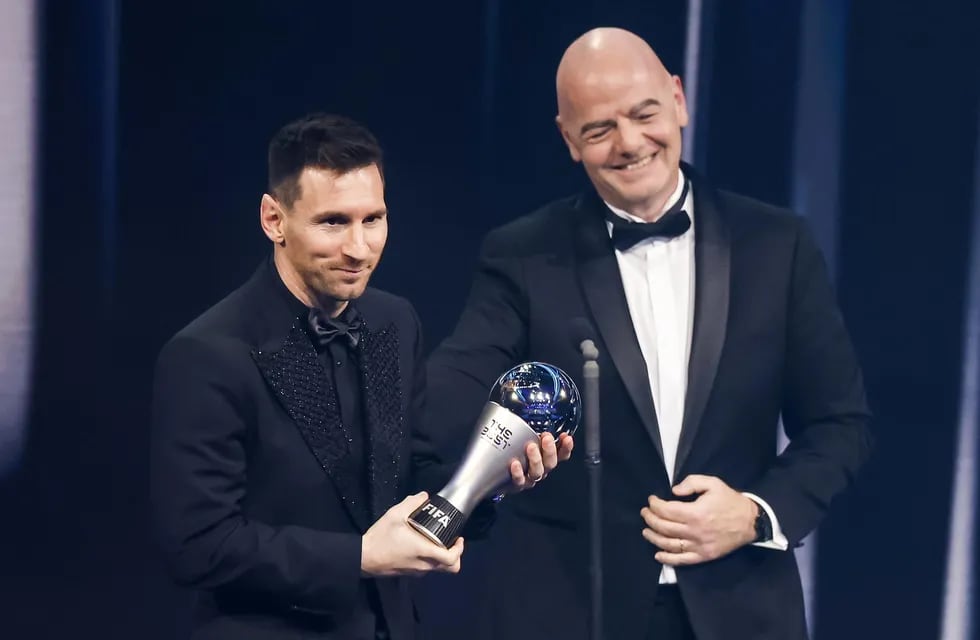 Lionel Messi fue consagrado como el mejor jugador del mundo del 2022 al ganar el premio The Best. Foto: Los Andes.