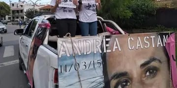 "Autazo" en Carlos Paz a seis años del femicidio de Andrea Castana.