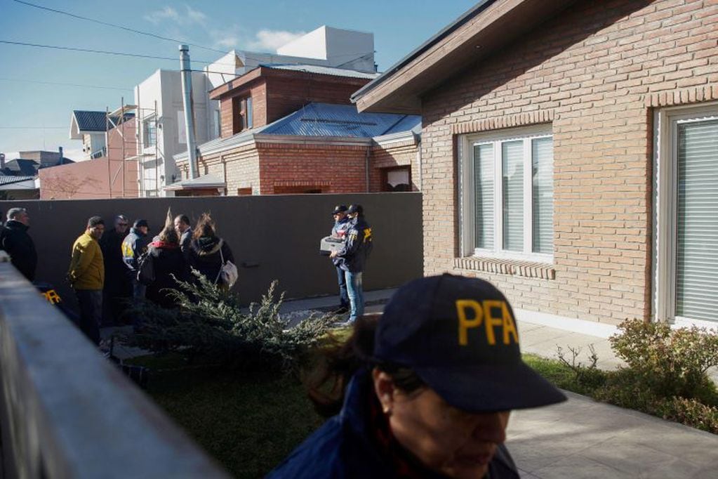 El frente de la casa de Cristina Kirchner en Santa Cruz. (AFP)