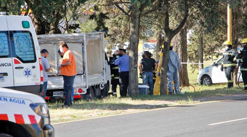 El accidente ocurrió a la vera de la Ruta Provincial N° 1 