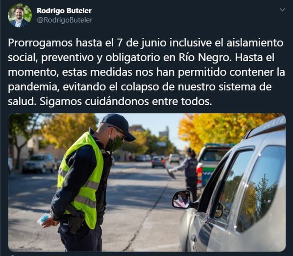 Rodrigo Buteler a través de Twitter (web).