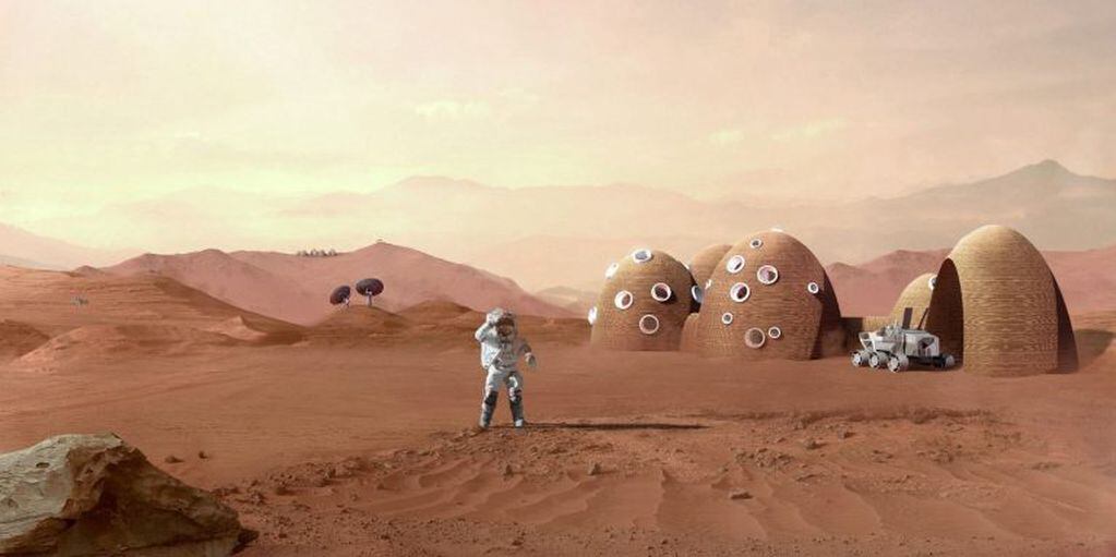 Proyecto de hábitat de Marte, pensado para el plan de impresión 3D de la NASA.